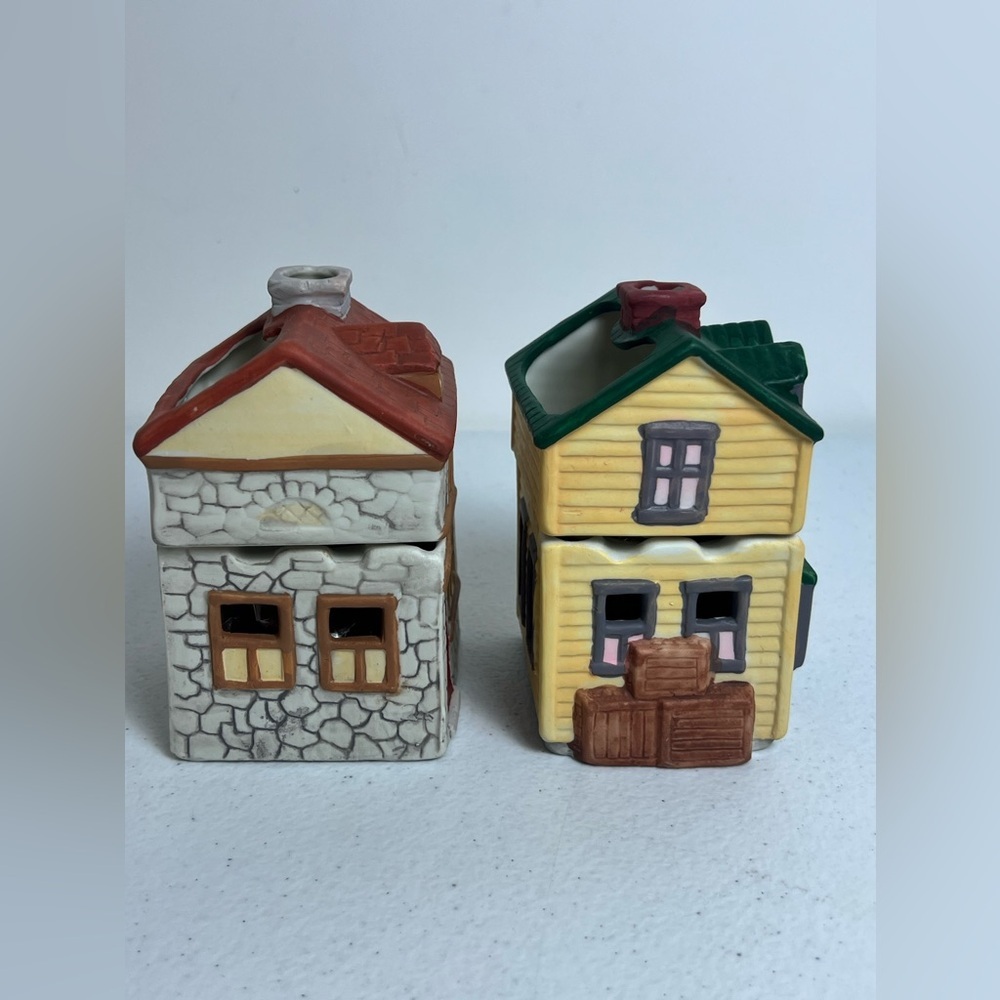 Colonial Simmer Scenter Porcelain Bisque Collectible Lot of 2 Store & Mill VTG - Picture 8 of 12